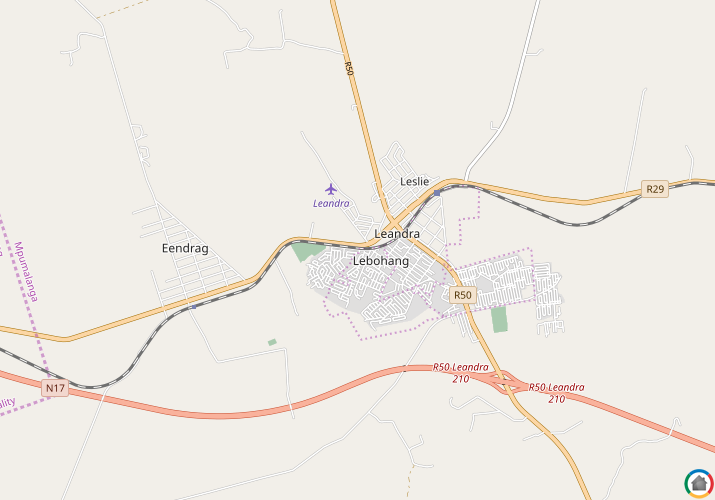 Map location of Leandra